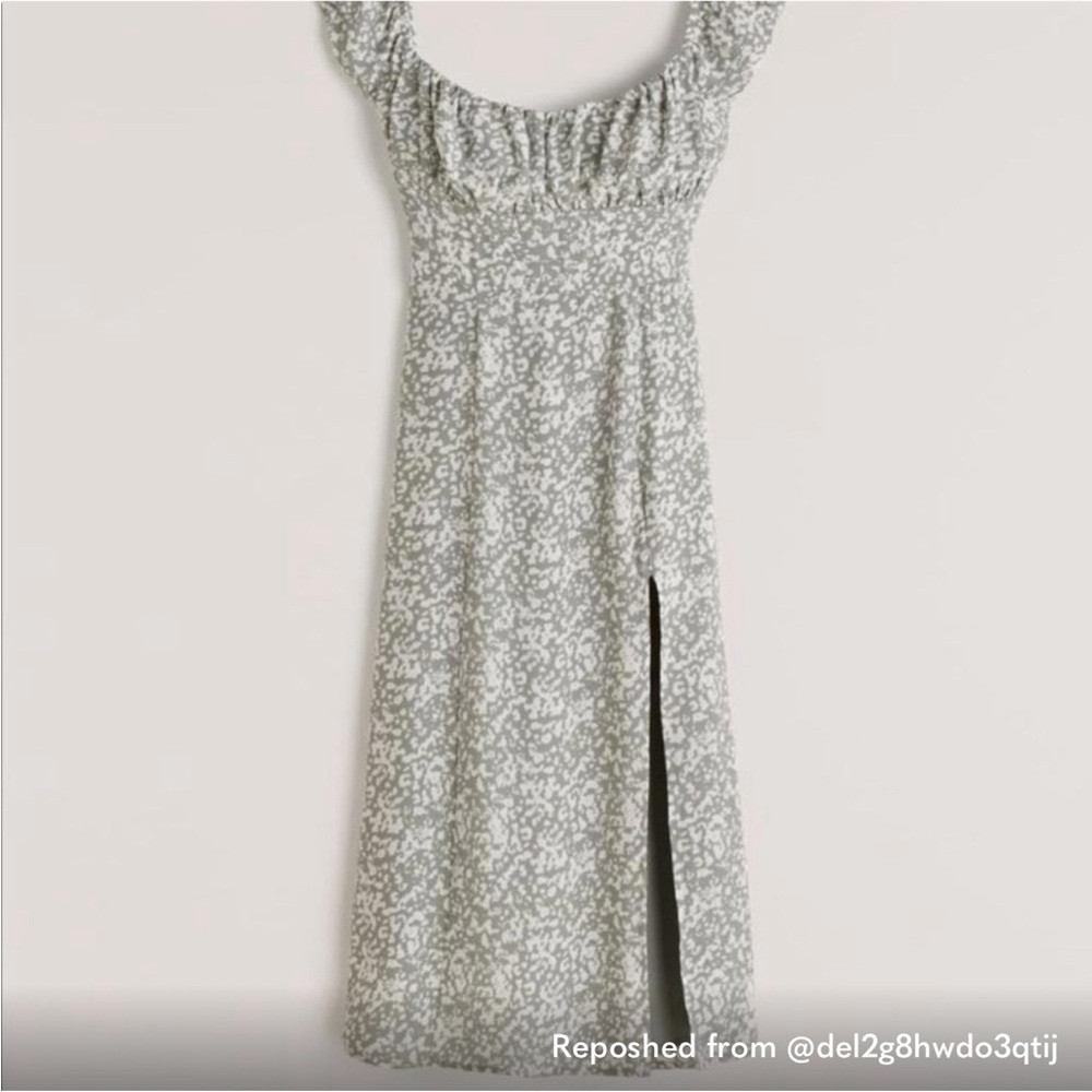 Abercrombie & Fitch Cap Sleeve Scoopneck Midi Dress